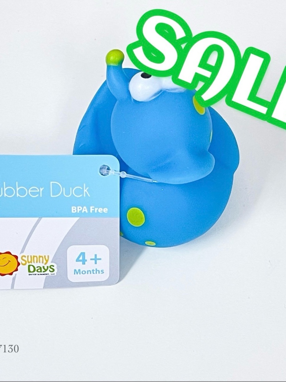 Sunny Days Blue & Green Alien Rubber Duck Duckie Jeep Ducking NWT 2.5”